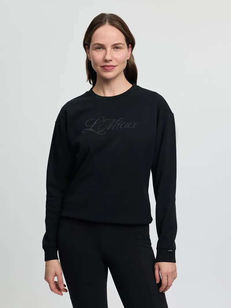 LeMieux Christina Crew Sweat Ladies in Black-5