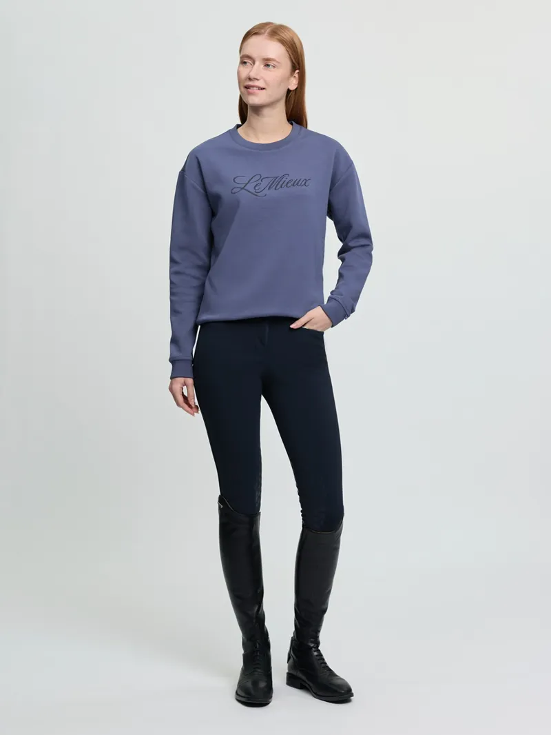 LeMieux Christina Crew Sweat Ladies in Shadow-1