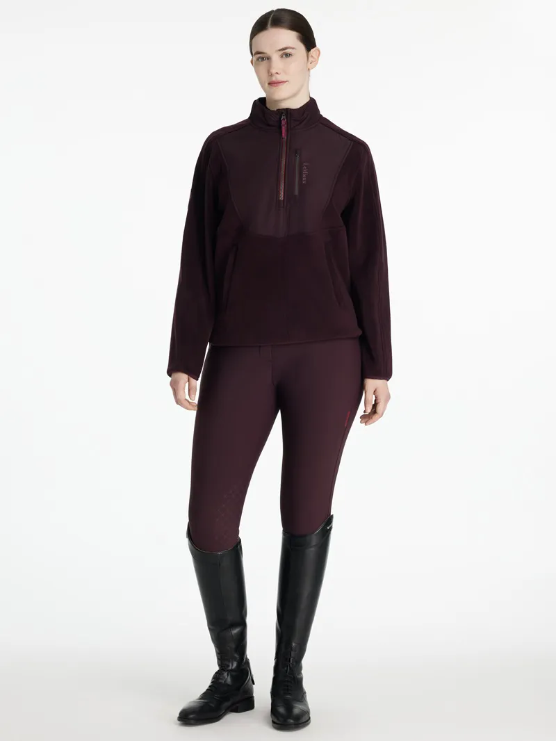 LeMieux Clara Hybrid Fleece Ladies in Damson-3