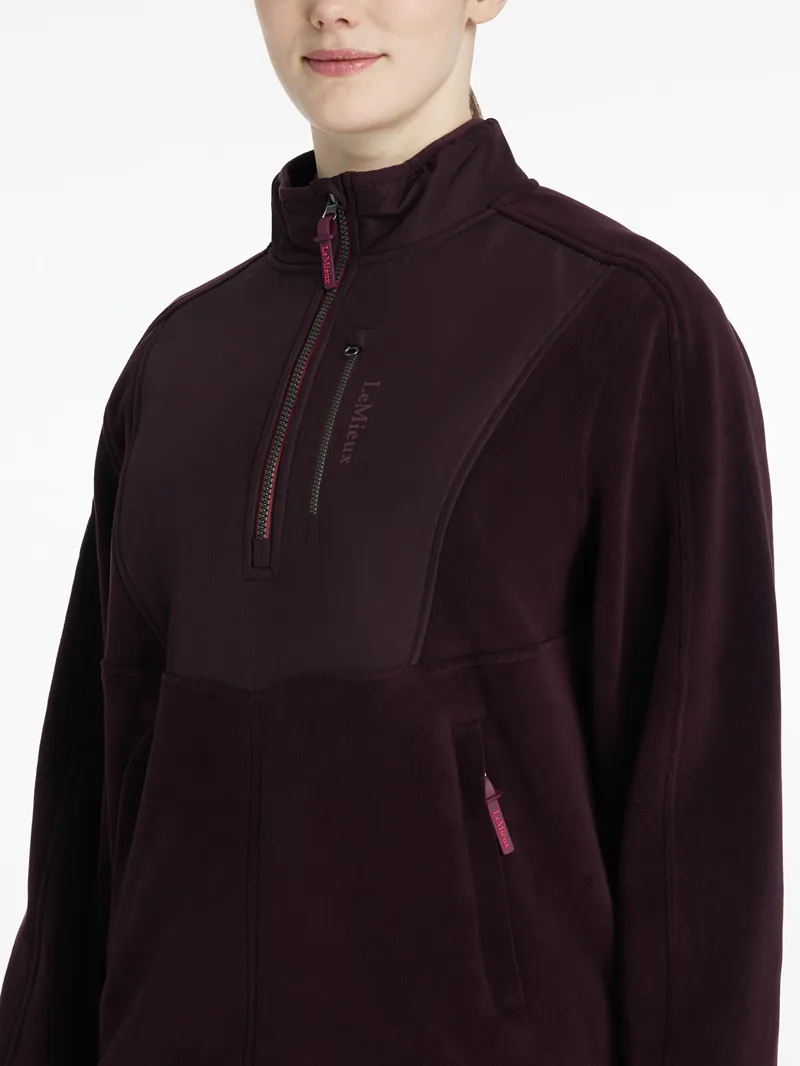 LeMieux Clara Hybrid Fleece Ladies in Damson-1
