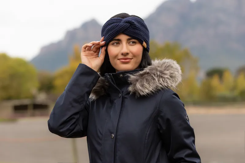 LeMieux Clara Rib Knot Headband in Navy-3