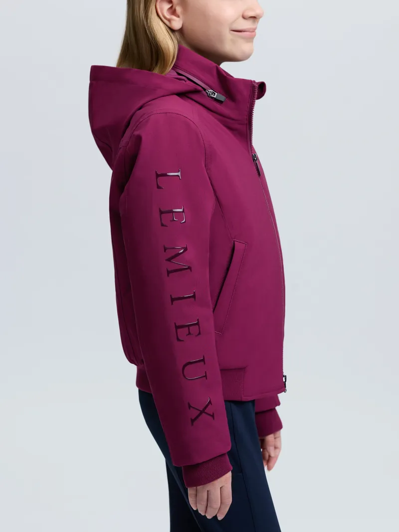 LeMieux Clarissa Crew Jacket Young Rider in Blackberry-3