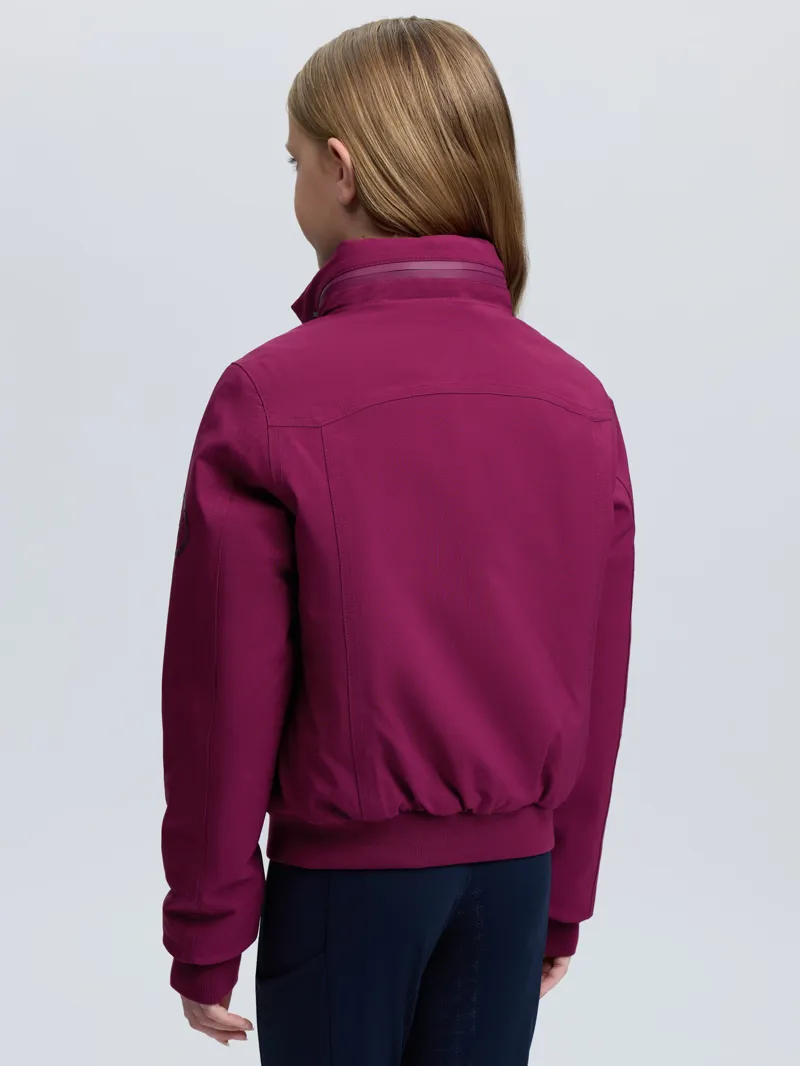 LeMieux Clarissa Crew Jacket Young Rider in Blackberry-5
