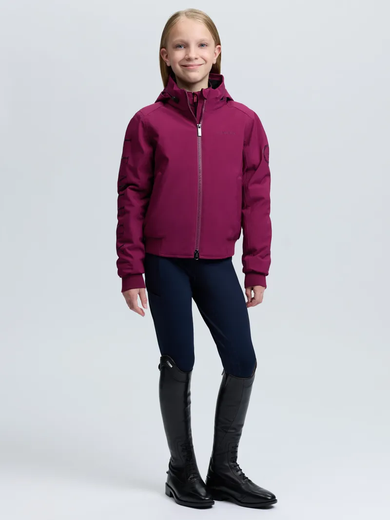 LeMieux Clarissa Crew Jacket Young Rider in Blackberry-2