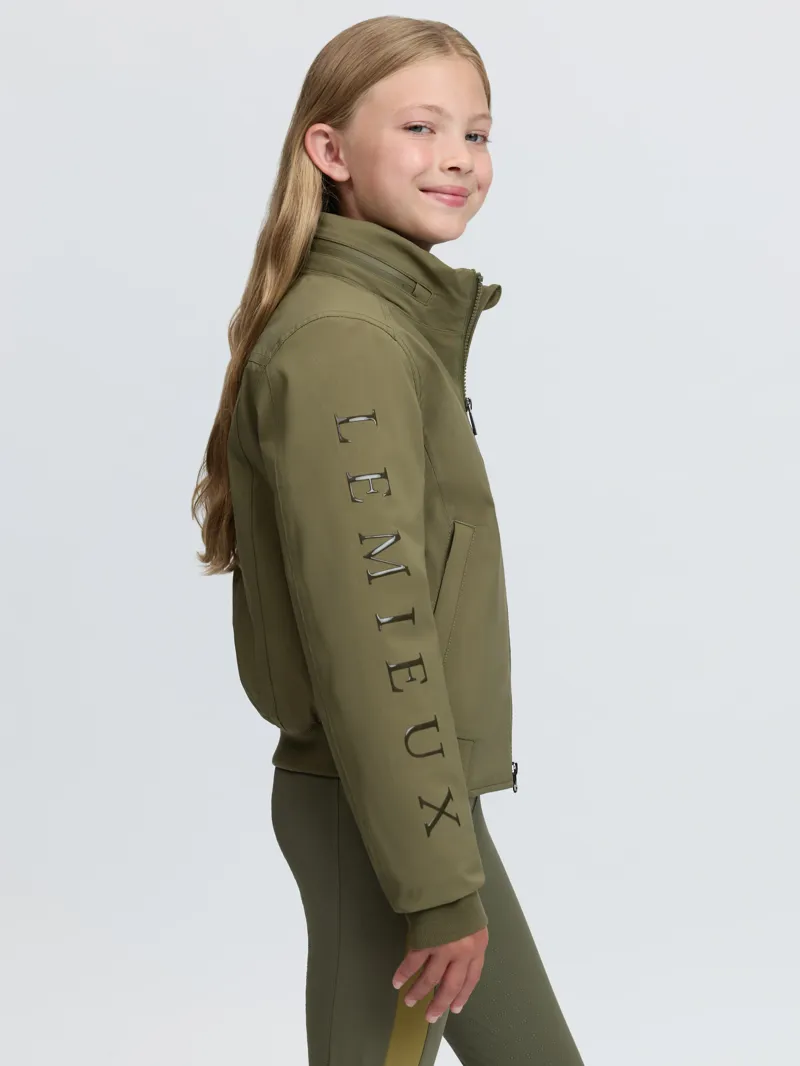 LeMieux Clarissa Crew Jacket Young Rider in Willow Green-4