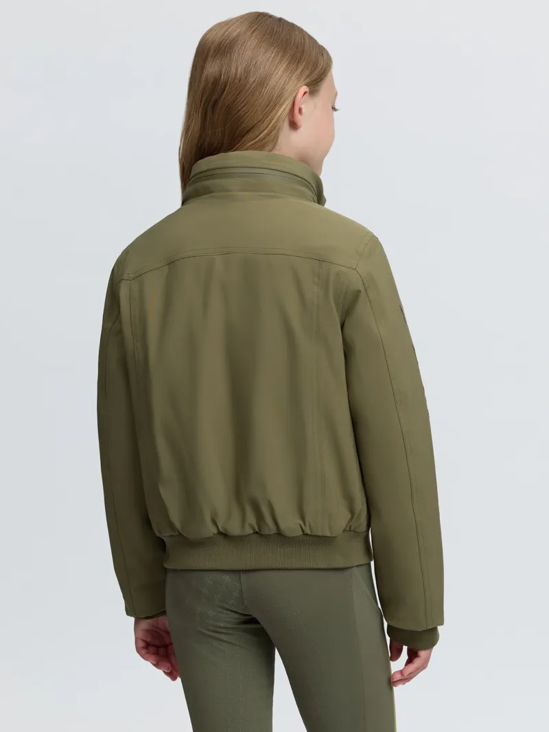 LeMieux Clarissa Crew Jacket Young Rider in Willow Green-2