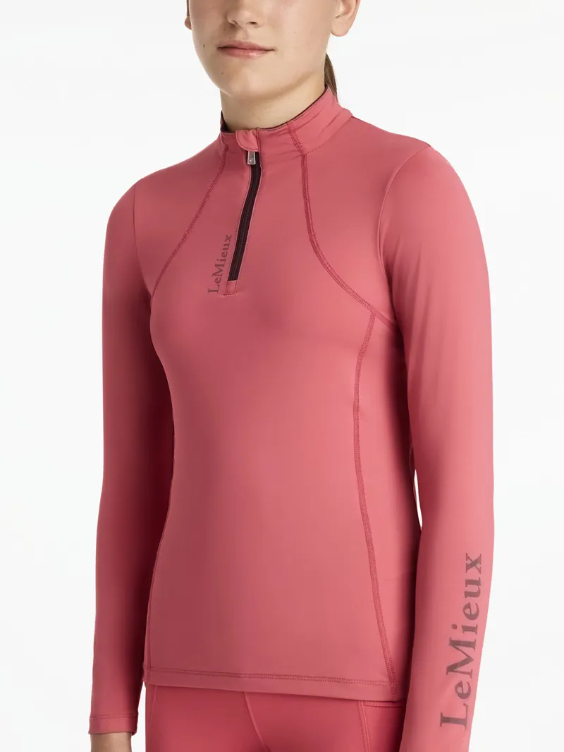 LeMieux Young Rider Classique Base Layer in Cranberry-1