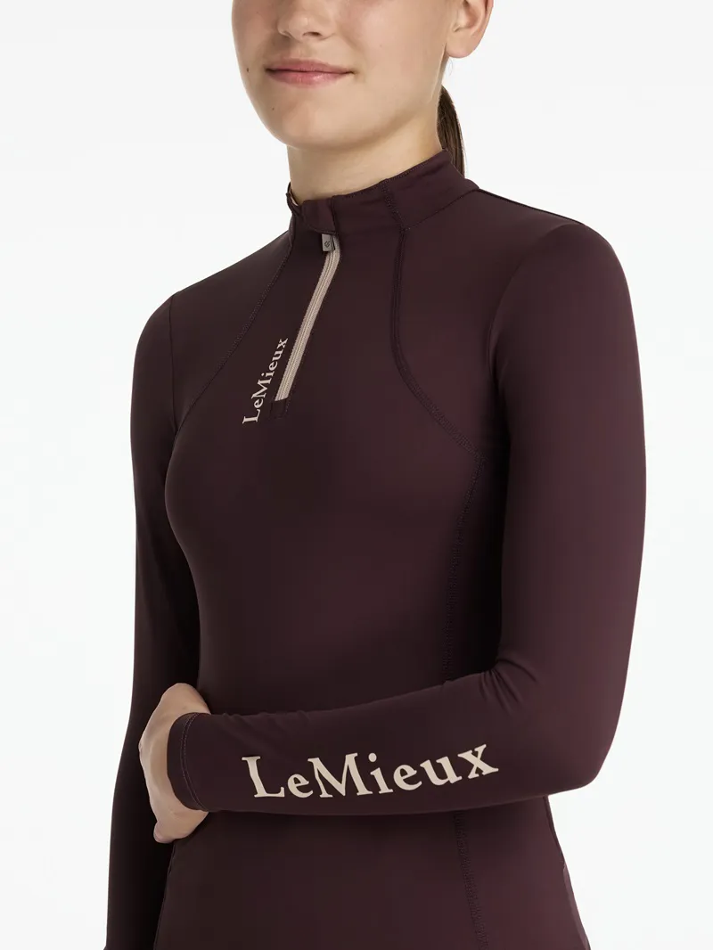 LeMieux Young Rider Classique Base Layer in Damson-1