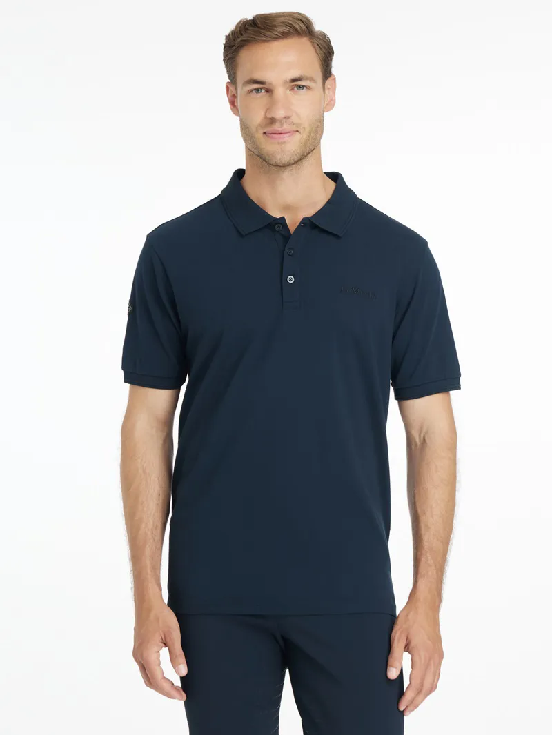 LeMieux Classique Polo Shirt Mens in Navy