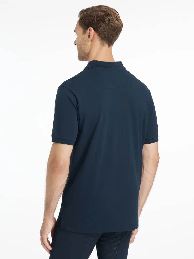 LeMieux Classique Polo Shirt Mens in Navy-2