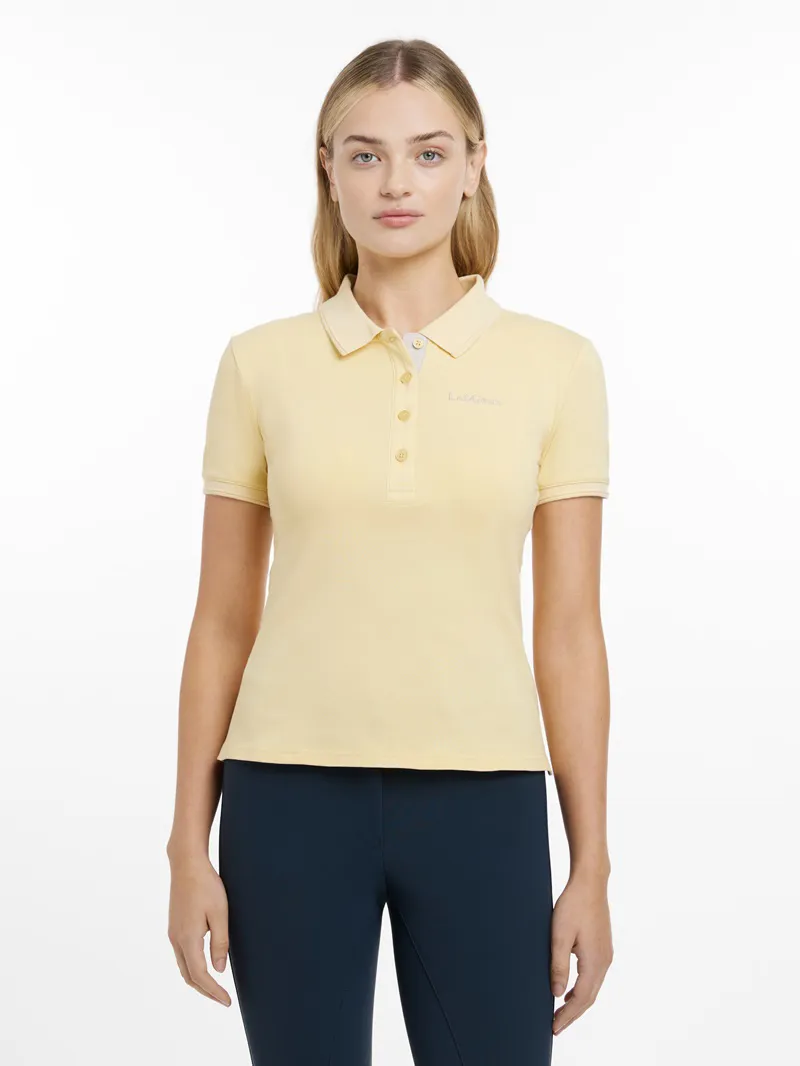 LeMieux Classique Polo Shirt Ladies in Mimosa