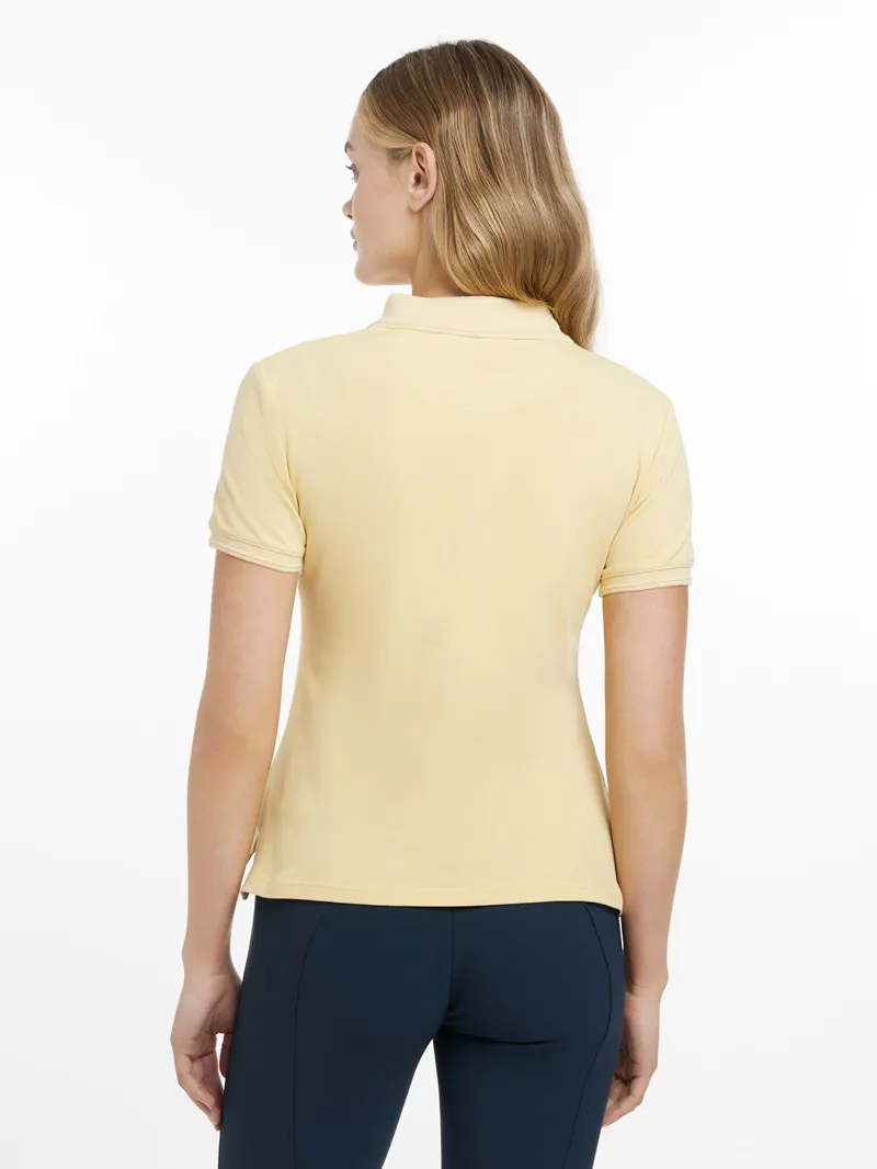 LeMieux Classique Polo Shirt Ladies in Mimosa-3