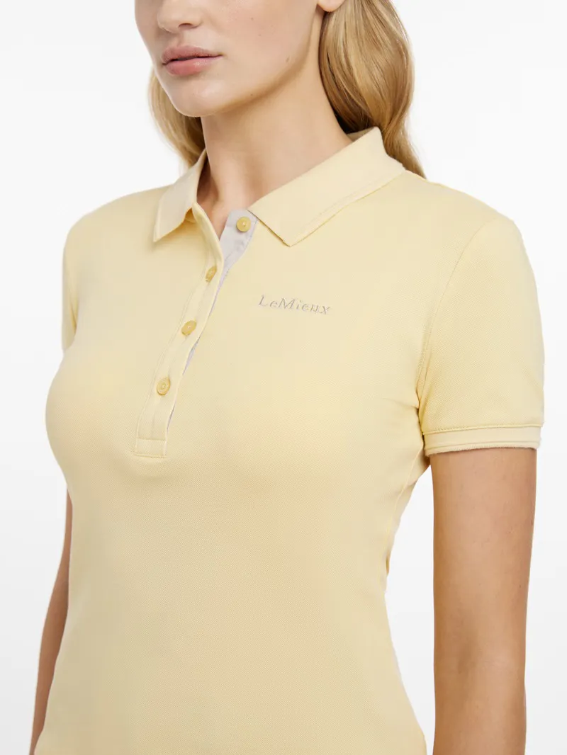 LeMieux Classique Polo Shirt Ladies in Mimosa-2