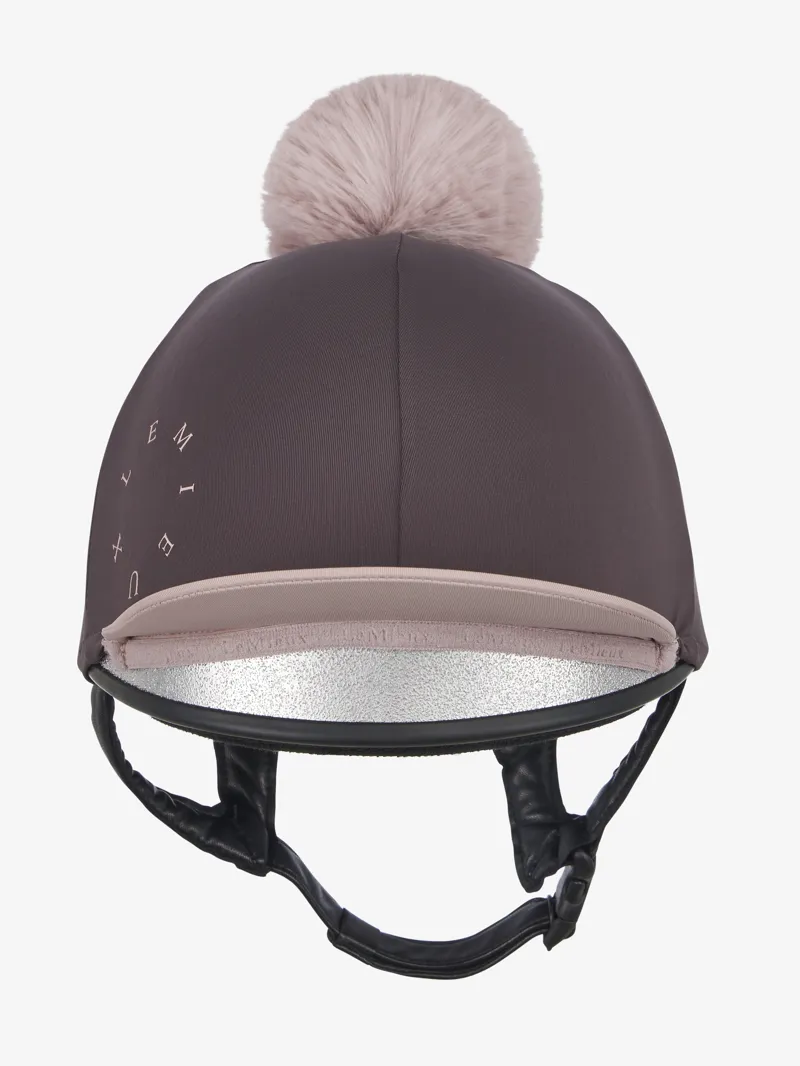 LeMieux Classique Pom Hat Silk in Cocoa-4