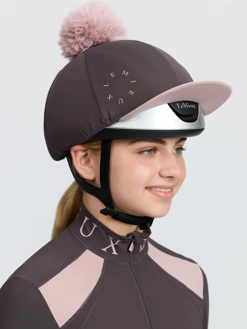 LeMieux Classique Pom Hat Silk in Cocoa