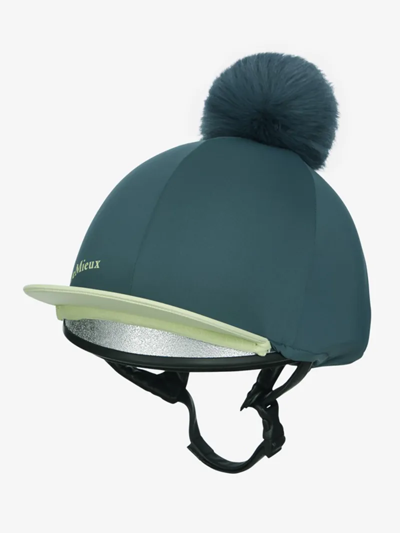 LeMieux Classique Pom Hat Silk in Jungle-1