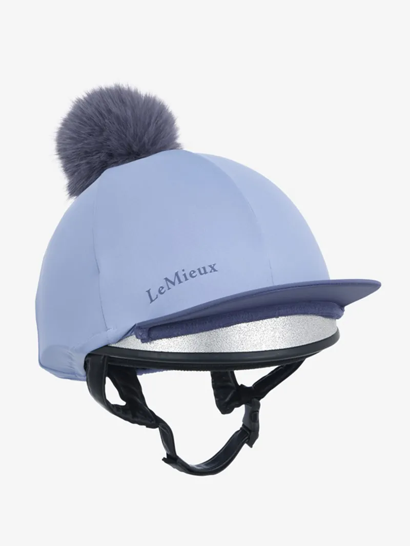 LeMieux Classique Pom Hat Silk in Powder Blue