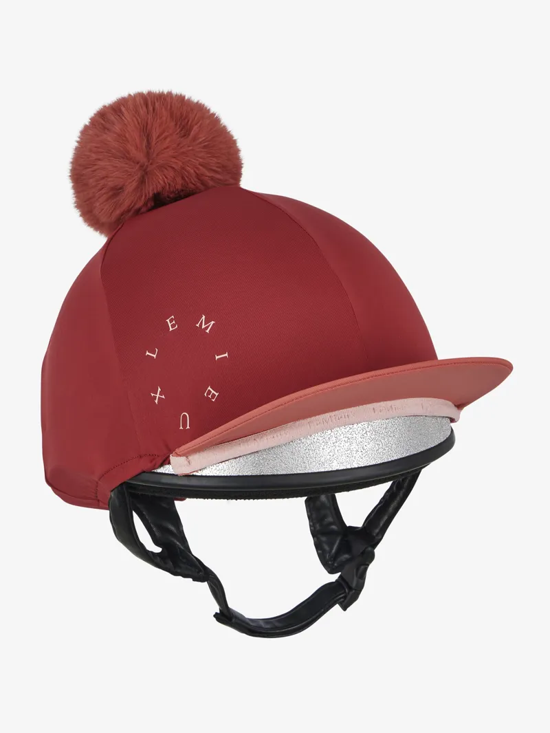 LeMieux Classique Pom Hat Silk in Russet