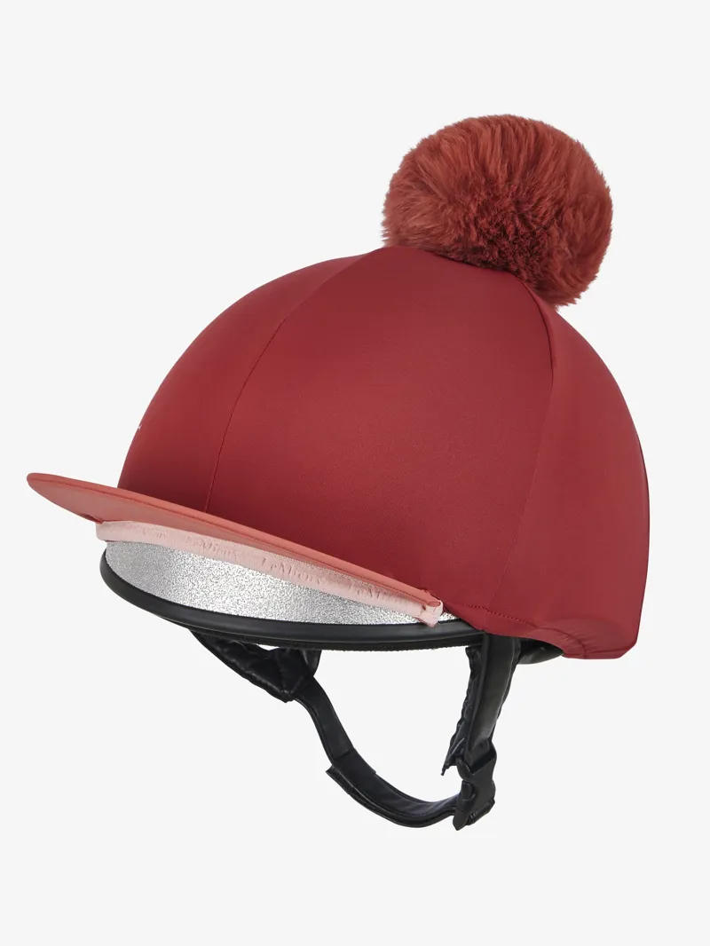 LeMieux Classique Pom Hat Silk in Russet-2