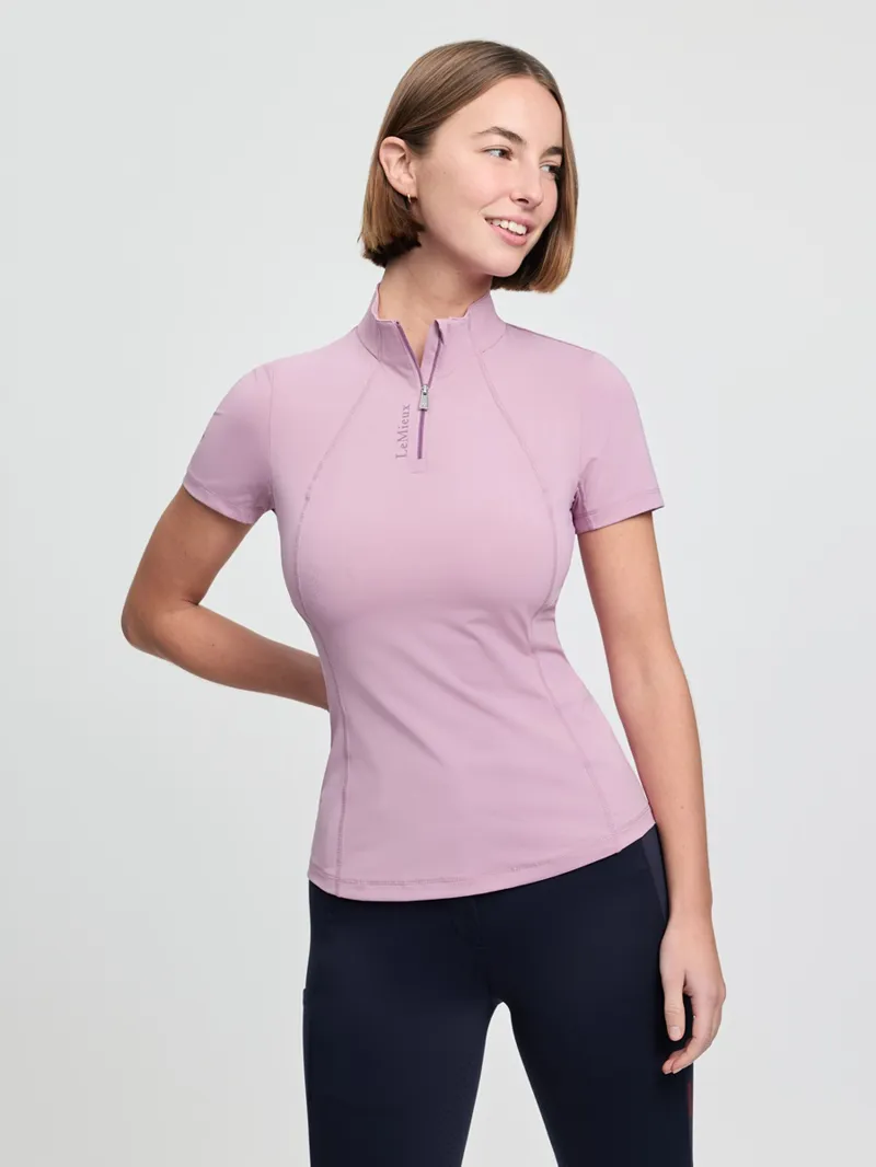 LeMieux Classique Short Sleeve Base Layer Ladies in Fondant-5