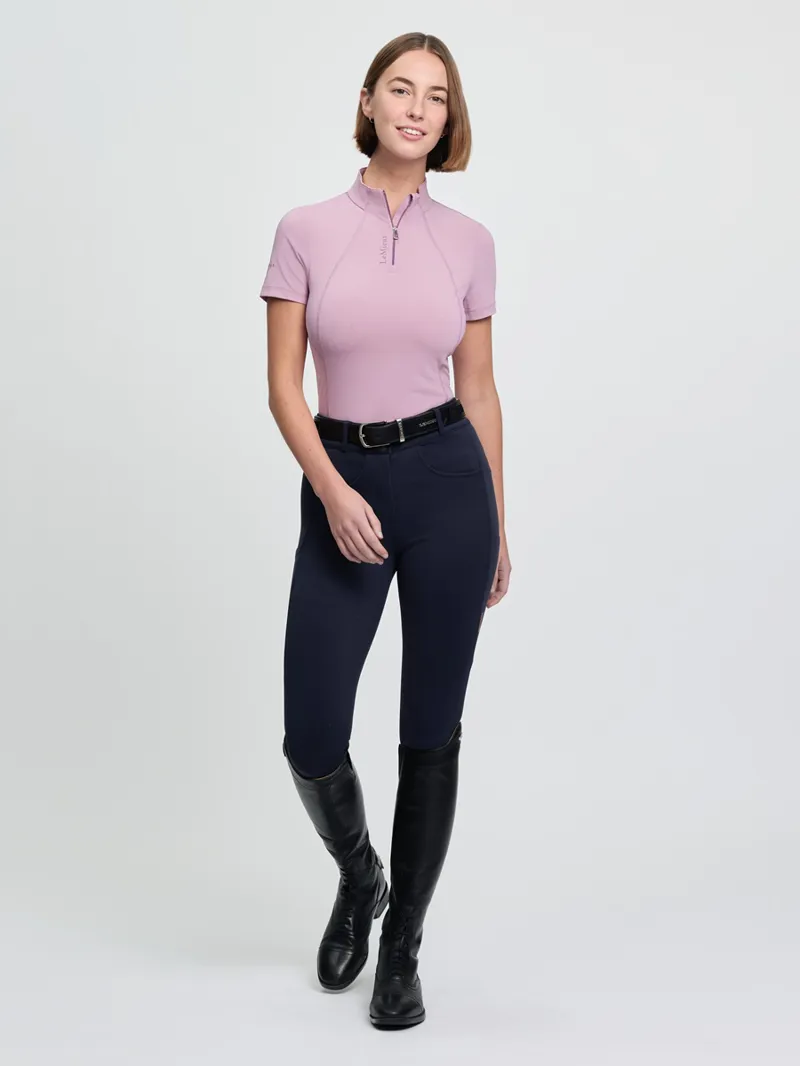 LeMieux Classique Short Sleeve Base Layer Ladies in Fondant-1