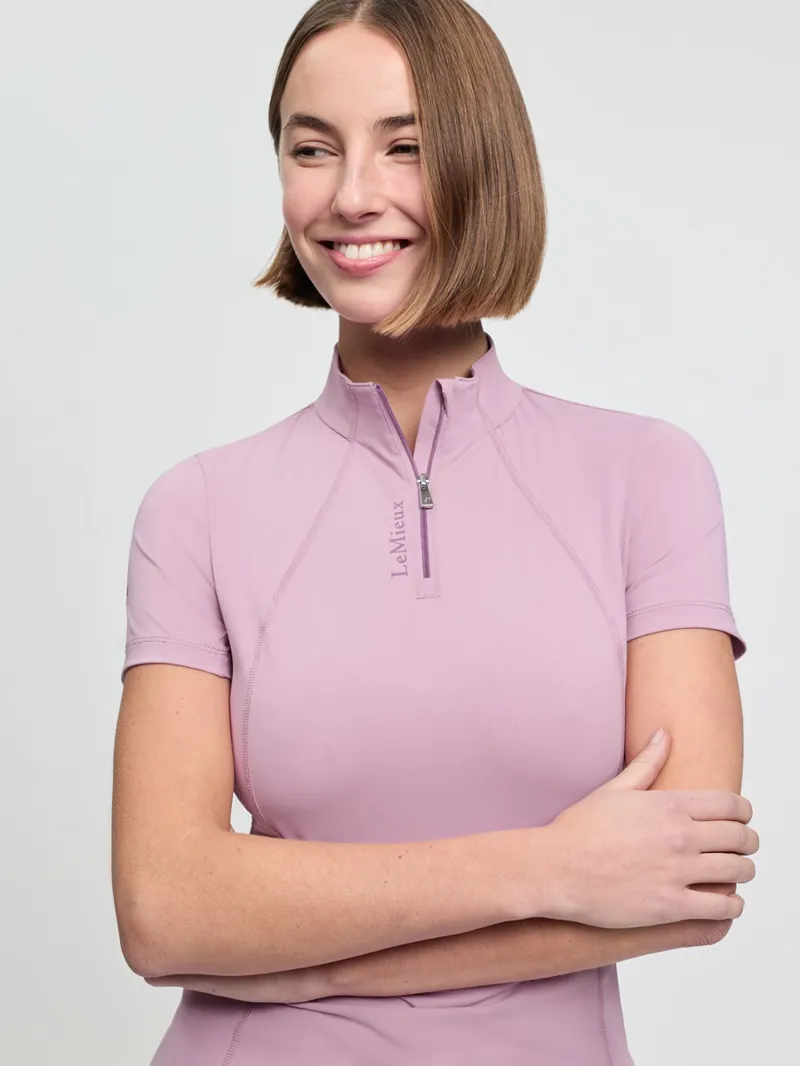 LeMieux Classique Short Sleeve Base Layer Ladies in Fondant-2