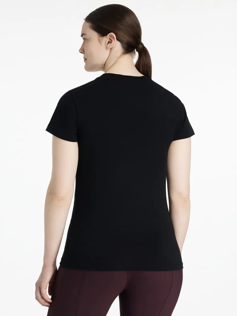 LeMieux Classique Sparkle T-Shirt Ladies in Black-2
