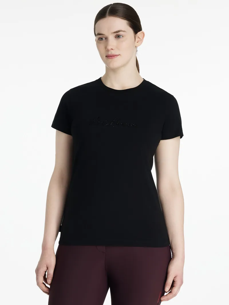 LeMieux Classique Sparkle T-Shirt Ladies in Black