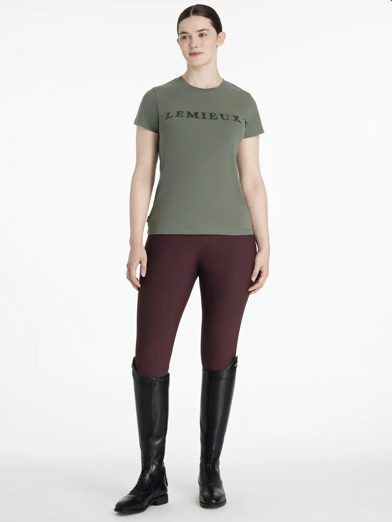 LeMieux Classique Sparkle T-Shirt Ladies in Rosemary-3