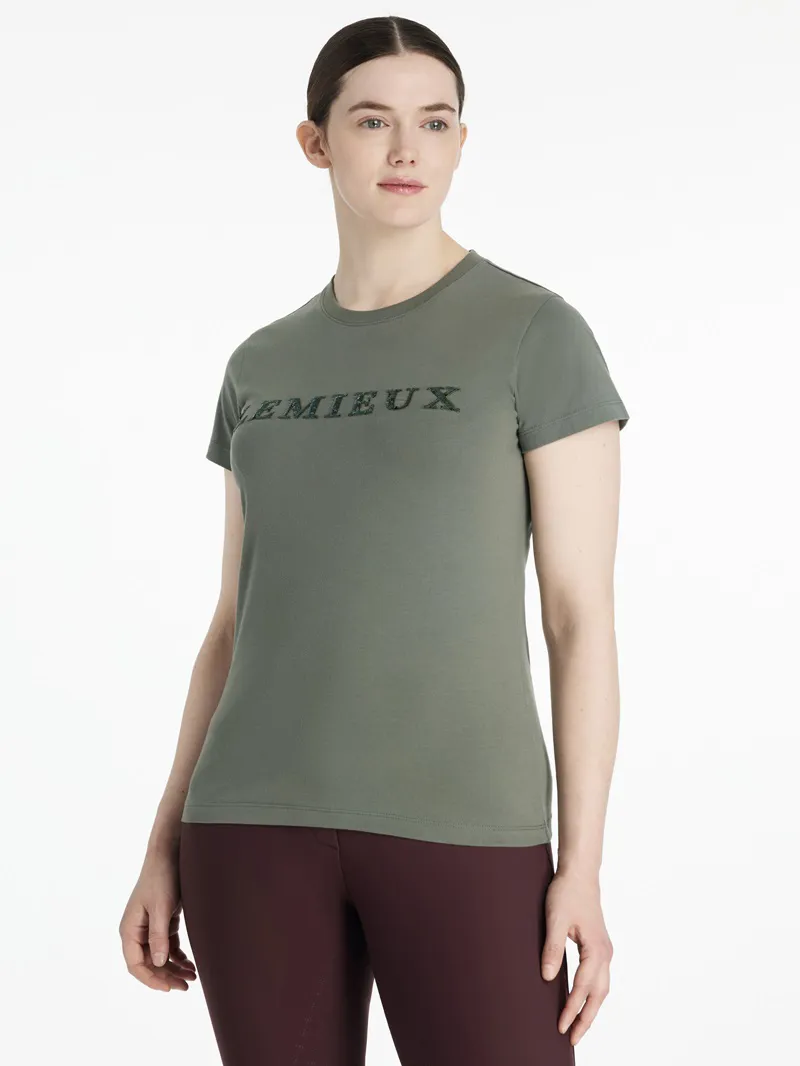 LeMieux Classique Sparkle T-Shirt Ladies in Rosemary