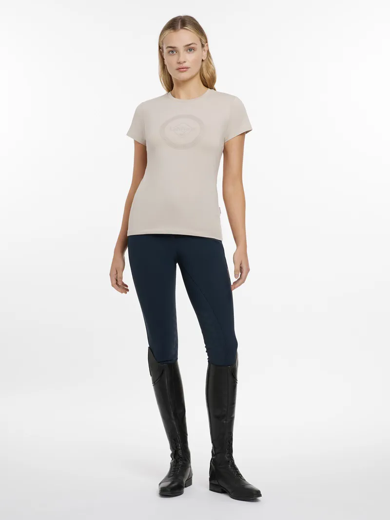 LeMieux Classique T-Shirt Ladies in Stone-3