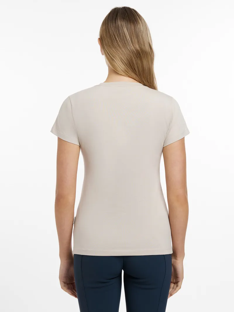 LeMieux Classique T-Shirt Ladies in Stone-1