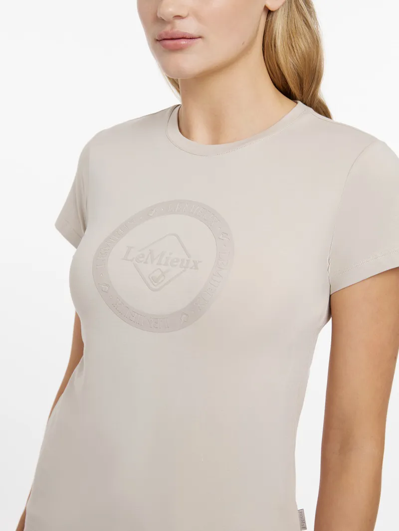LeMieux Classique T-Shirt Ladies in Stone-2