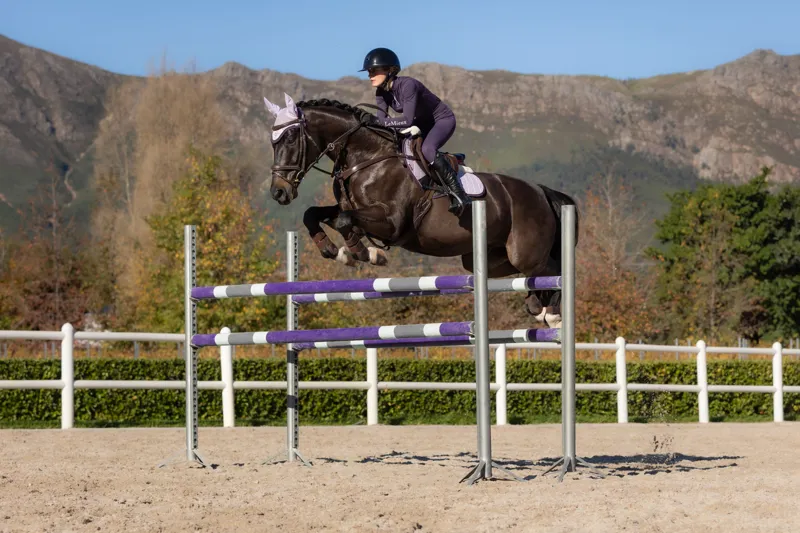 LeMieux Merino+ Suede Close Contact Square in Lilac-3