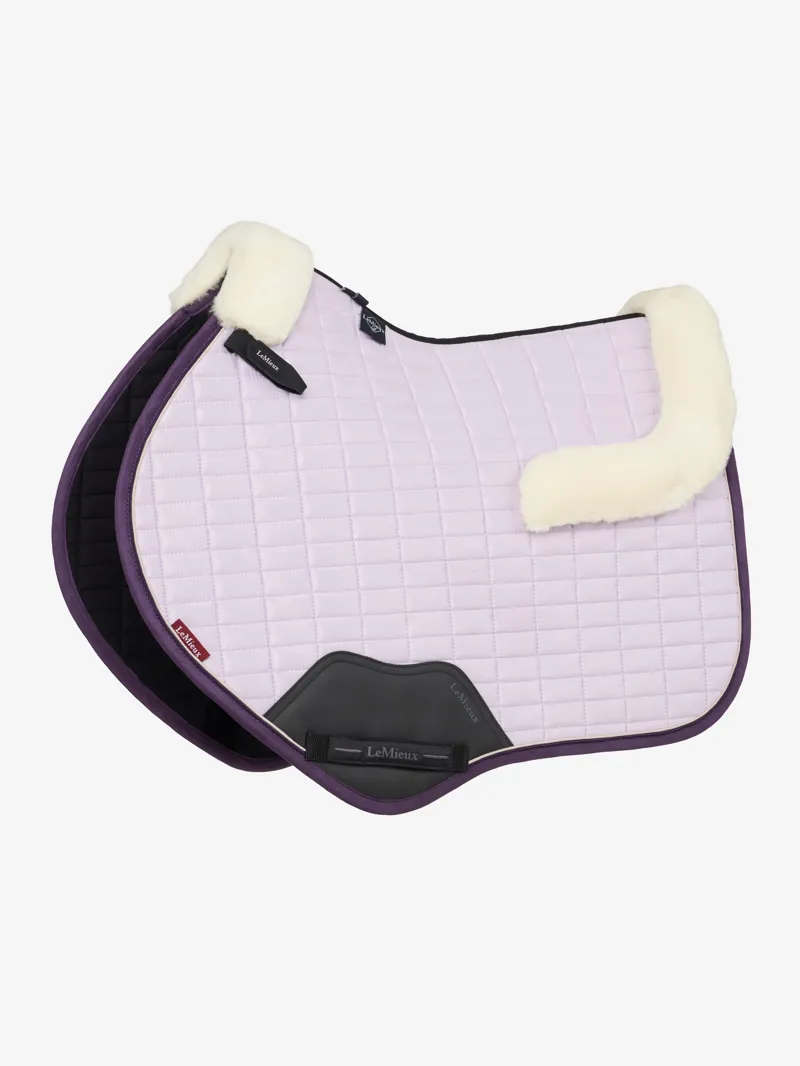 LeMieux Merino+ Suede Close Contact Square in Lilac