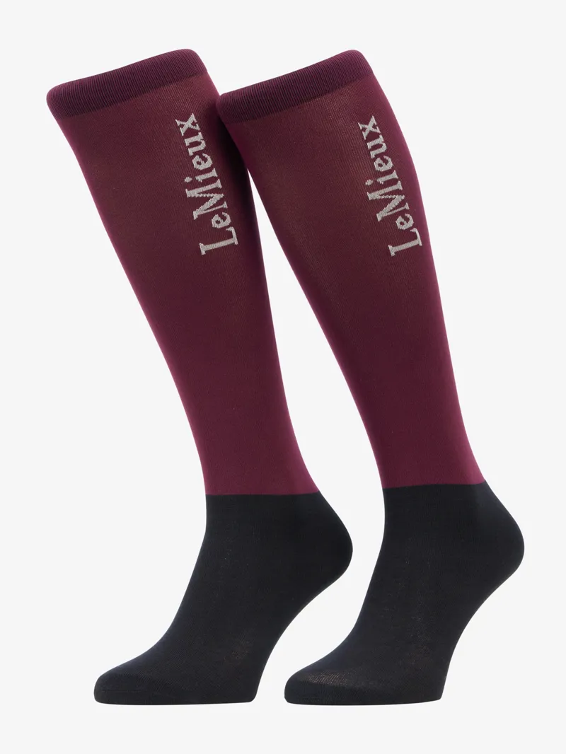 LeMieux Competition Socks in Blackberry