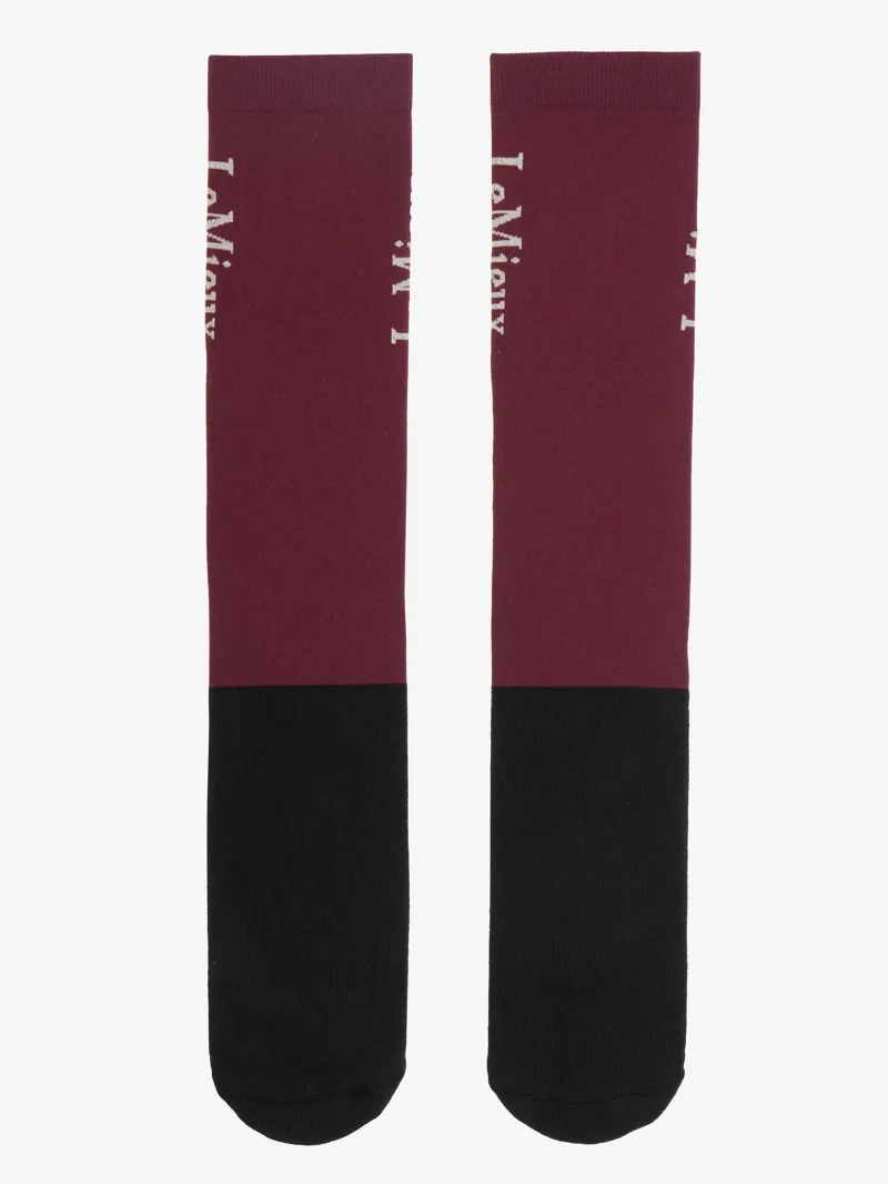 LeMieux Competition Socks in Blackberry-1