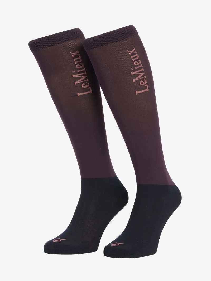 LeMieux Competition Socks Unisex in Damson