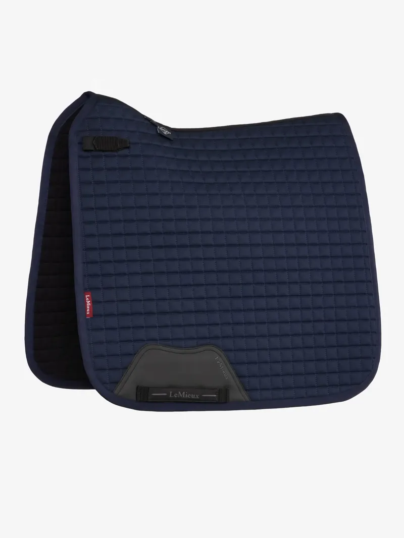 LeMieux Cotton Dressage Square Plain D-Ring in Navy