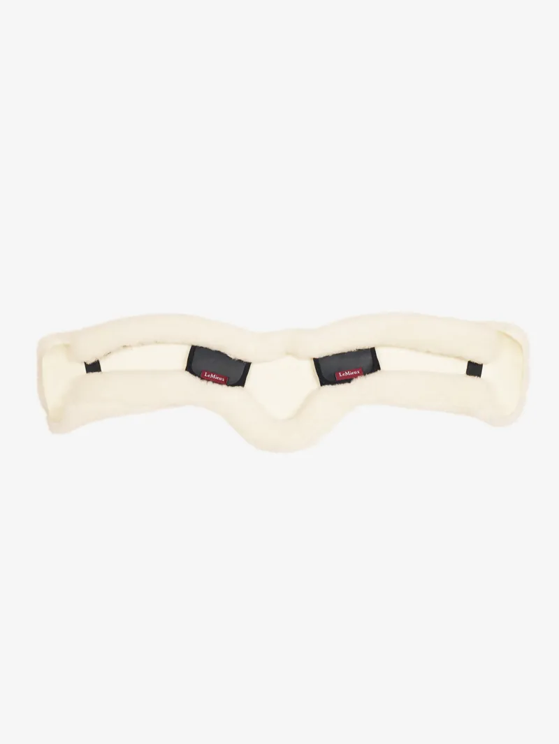LeMieux Merino+ Anatomic Dressage Girth Cover in Natural