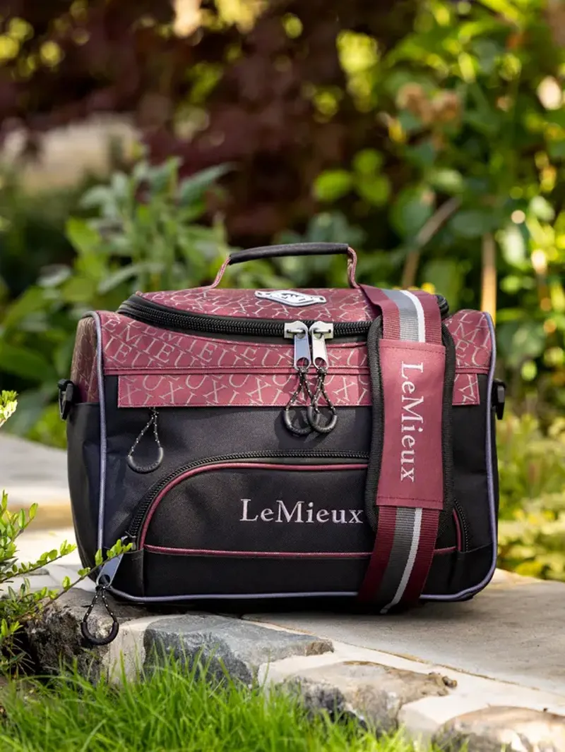 LeMieux Elite ProKit Lite Grooming Bag in Burgundy-1