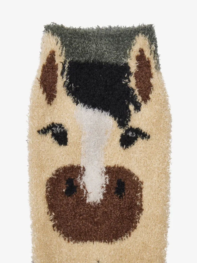 LeMieux Fluffy Dream Character Socks in Rosemary-2