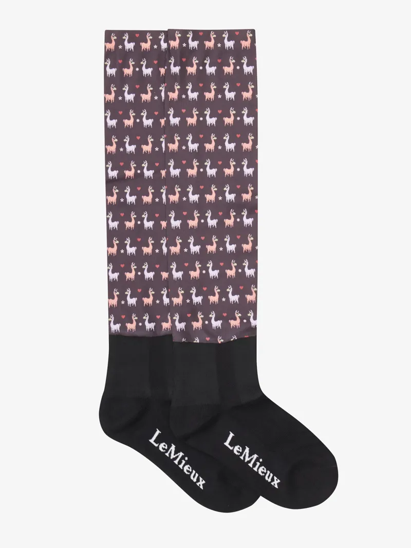 LeMieux Footsie Socks in Llamas-2