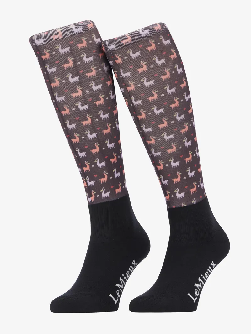 LeMieux Footsie Socks in Llamas