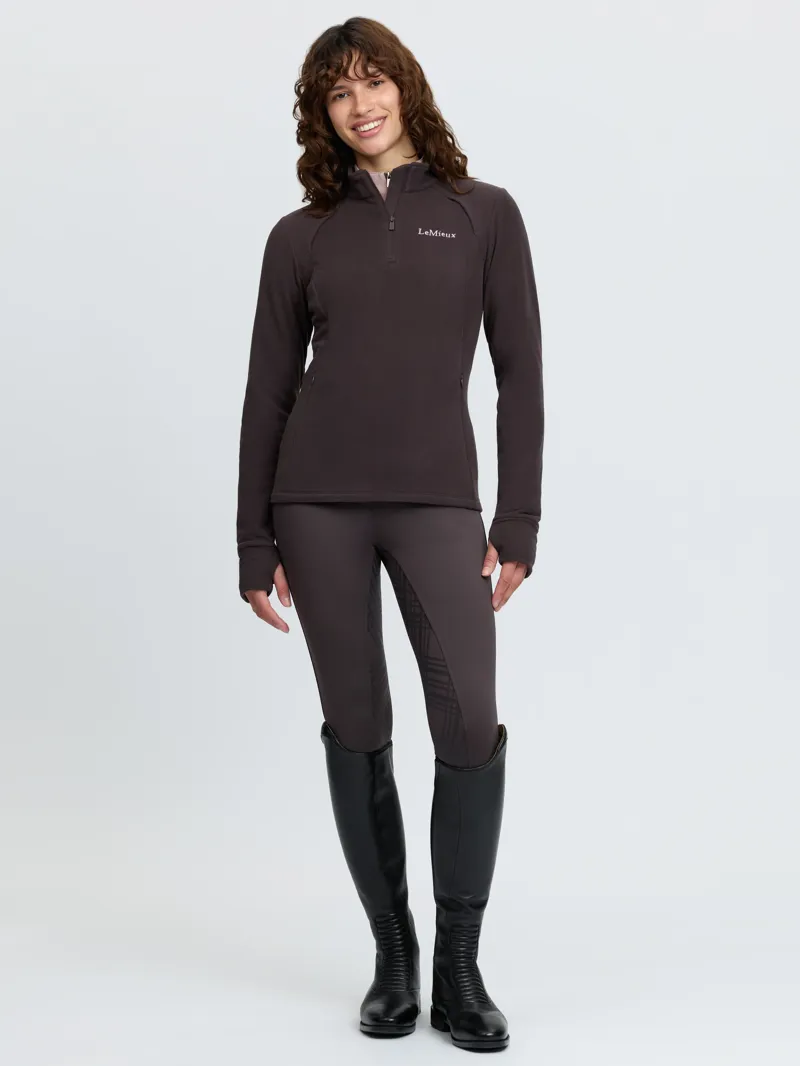 LeMieux Frances Quarter Zip Fleece Ladies in Cocoa-6