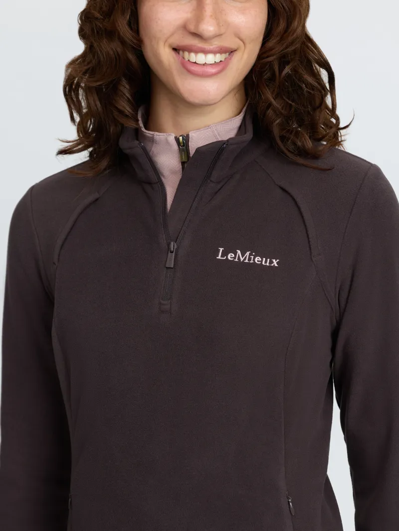 LeMieux Frances Quarter Zip Fleece Ladies in Cocoa-1