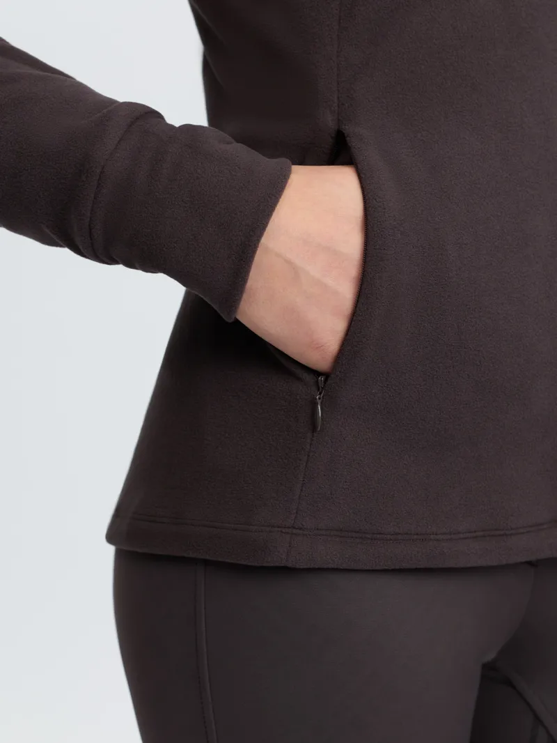LeMieux Frances Quarter Zip Fleece Ladies in Cocoa-4