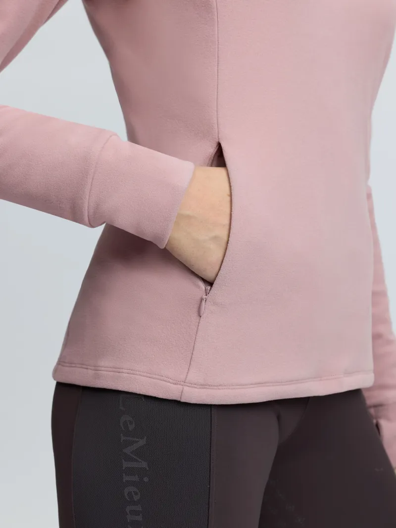 LeMieux Frances Quarter Zip Fleece Ladies in Wild Rose-5
