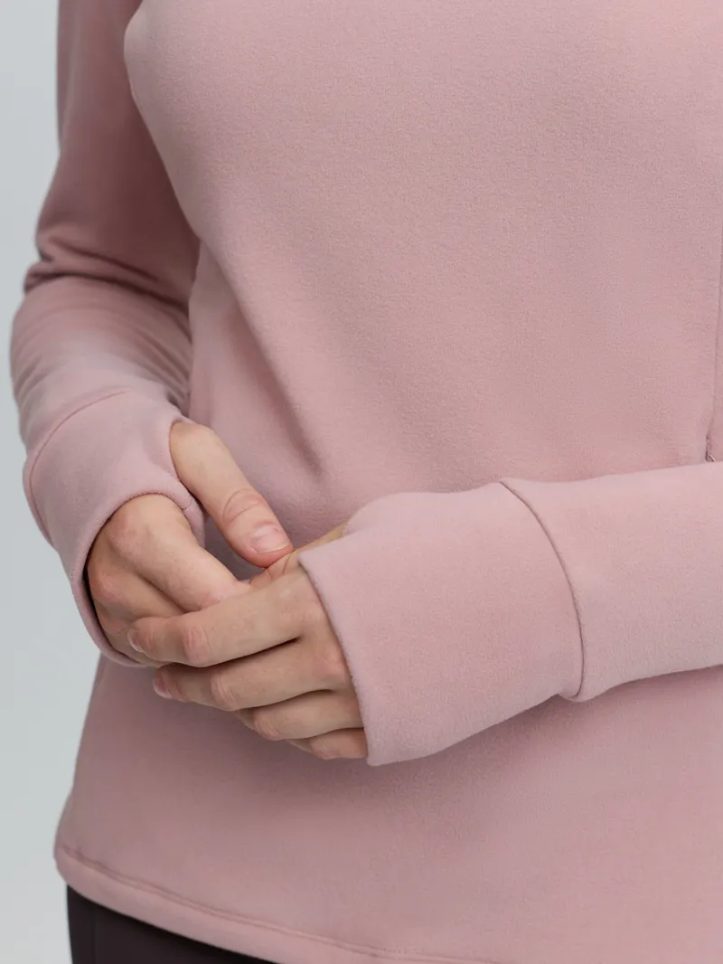 LeMieux Frances Quarter Zip Fleece Ladies in Wild Rose-3