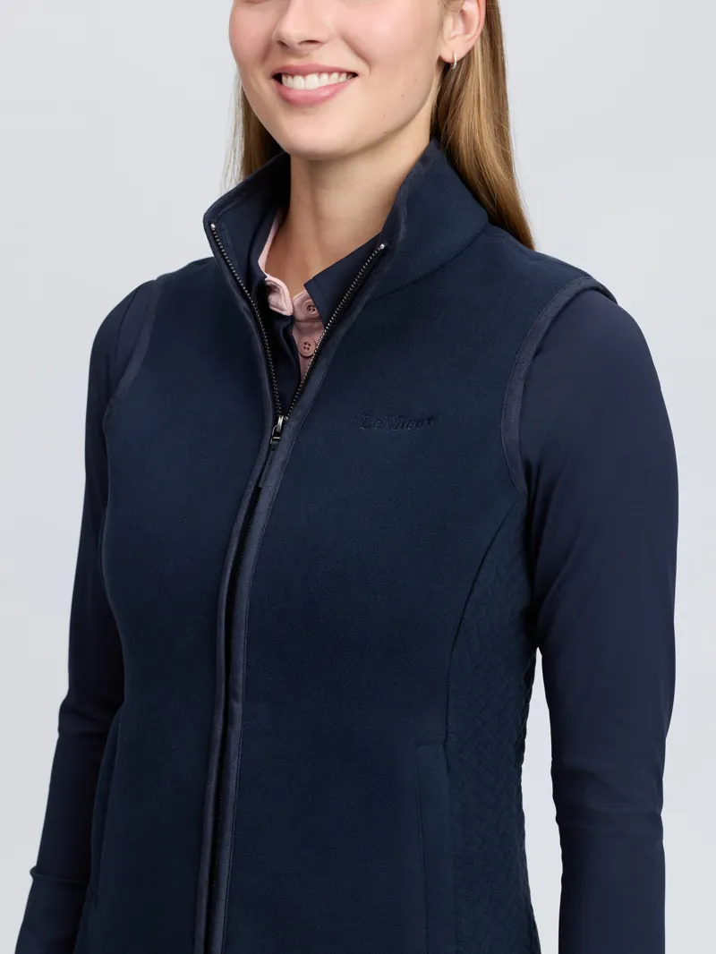 LeMieux Frankie Fleece Gilet Ladies in Navy-2